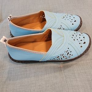 Christan Dior J'aoior Blue Slip ons size 8.5